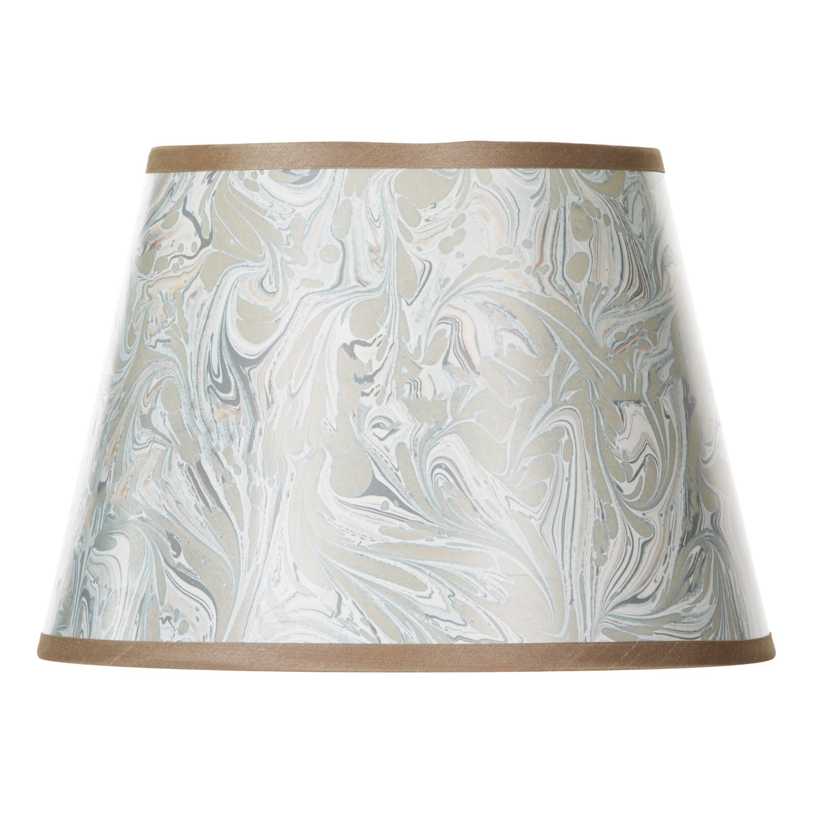 The Lighting Studio     Frida Taupe Marble Pattern Tapered Drum Shade 26Cm in Size 26cm, BrandAlley