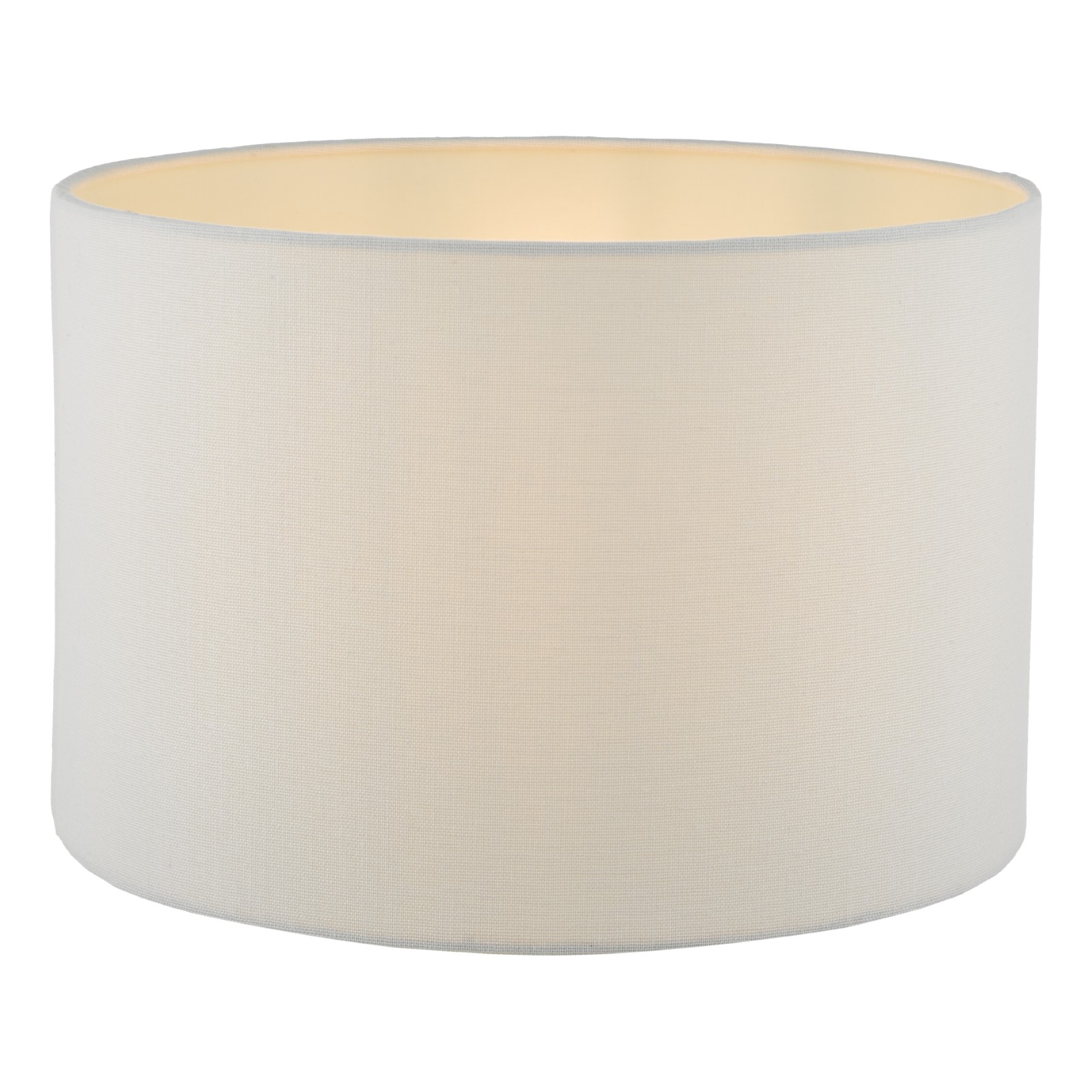 The Lighting Studio   Idonia White Linen Drum Shade 30cm in Size 30cm, BrandAlley