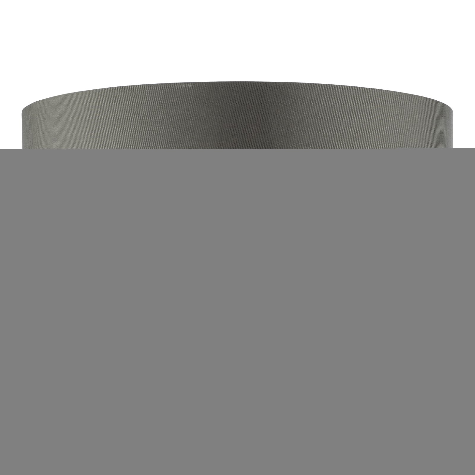 The Lighting Studio    Black Zeya Grey Faux Silk Drum Shade 37Cm in Size 37cm, BrandAlley