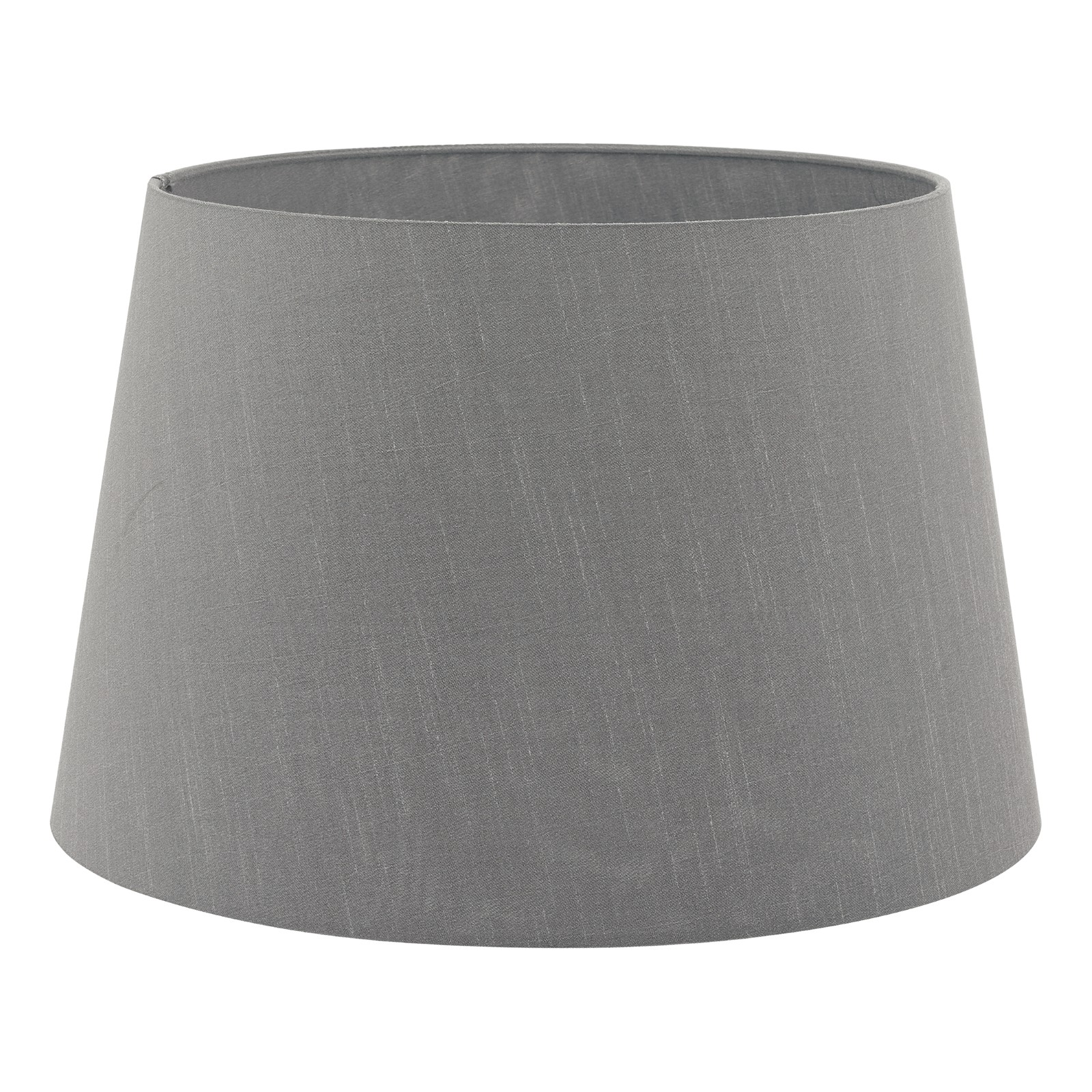 The Lighting Studio    Grey Cezanne Faux Silk Tapered Drum Shade 40Cm in Size 40cm, BrandAlley