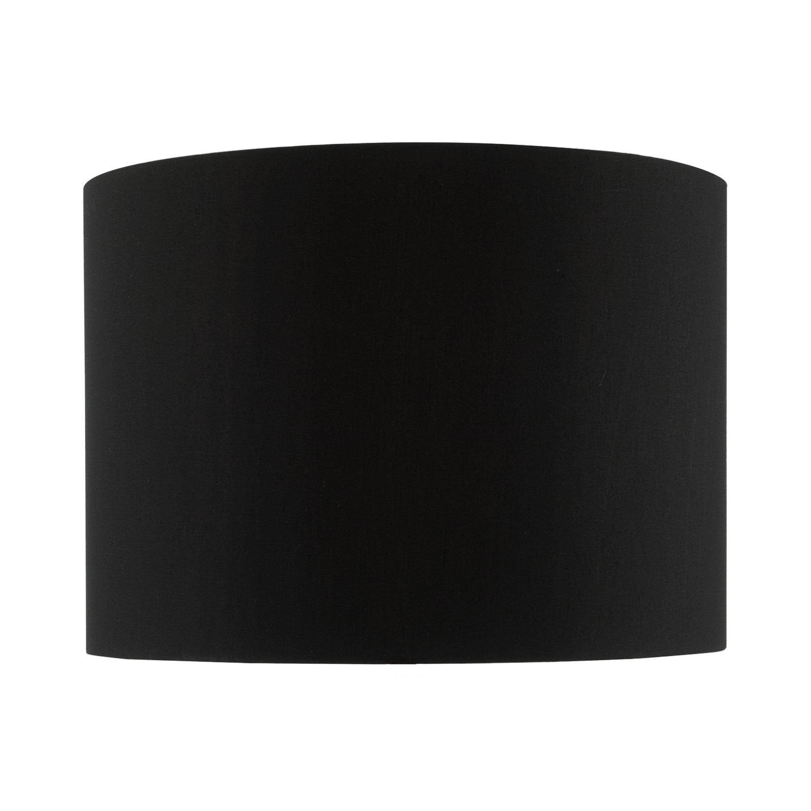 The Lighting Studio   Roja Black Cotton Drum Shade 24cm in Size 24cm, BrandAlley