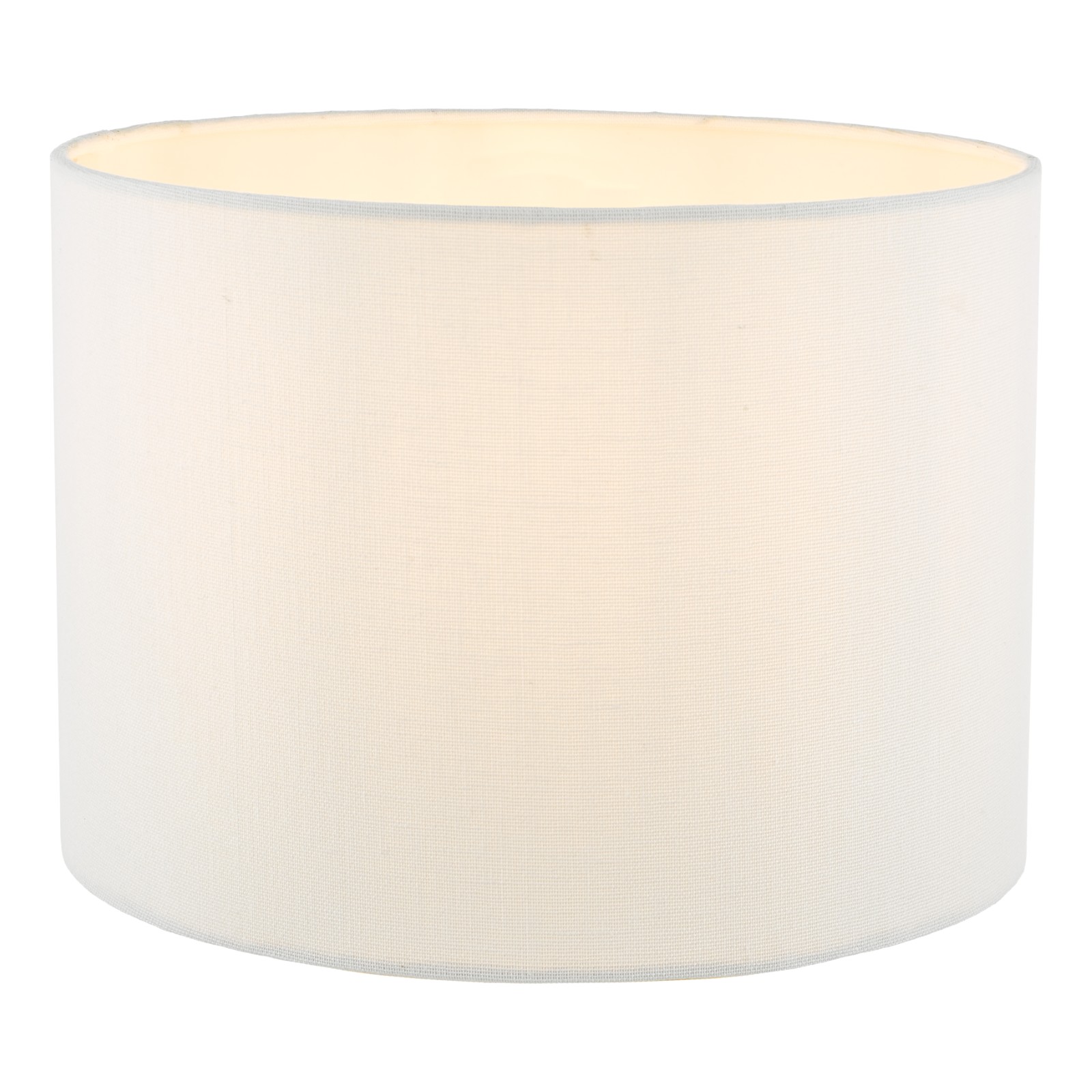 The Lighting Studio   Georgina White Linen Drum Shade 25cm in Size 25cm, BrandAlley