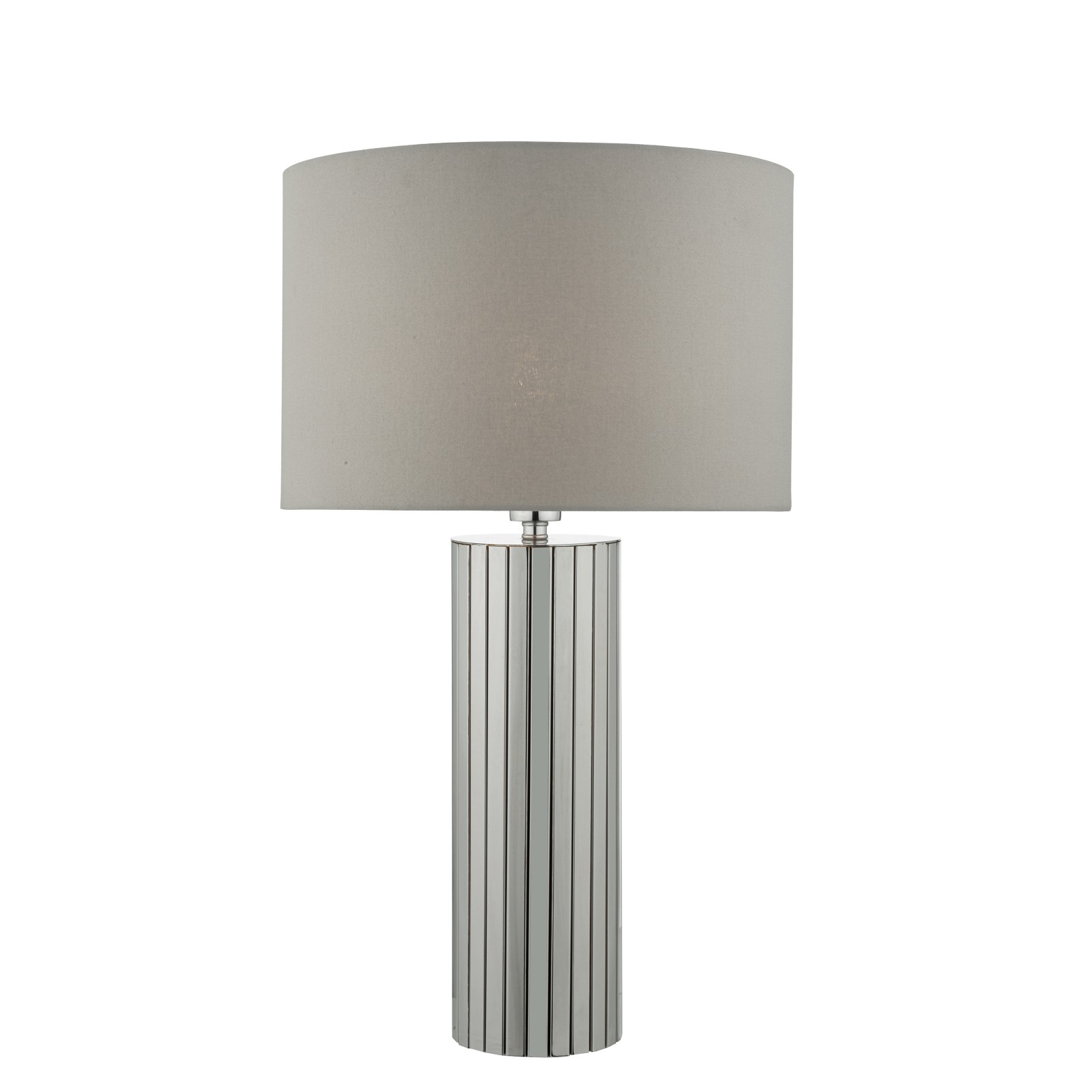 The Lighting Studio   Cassandra Table Lamp Polished Chrome With Shade, BrandAlley