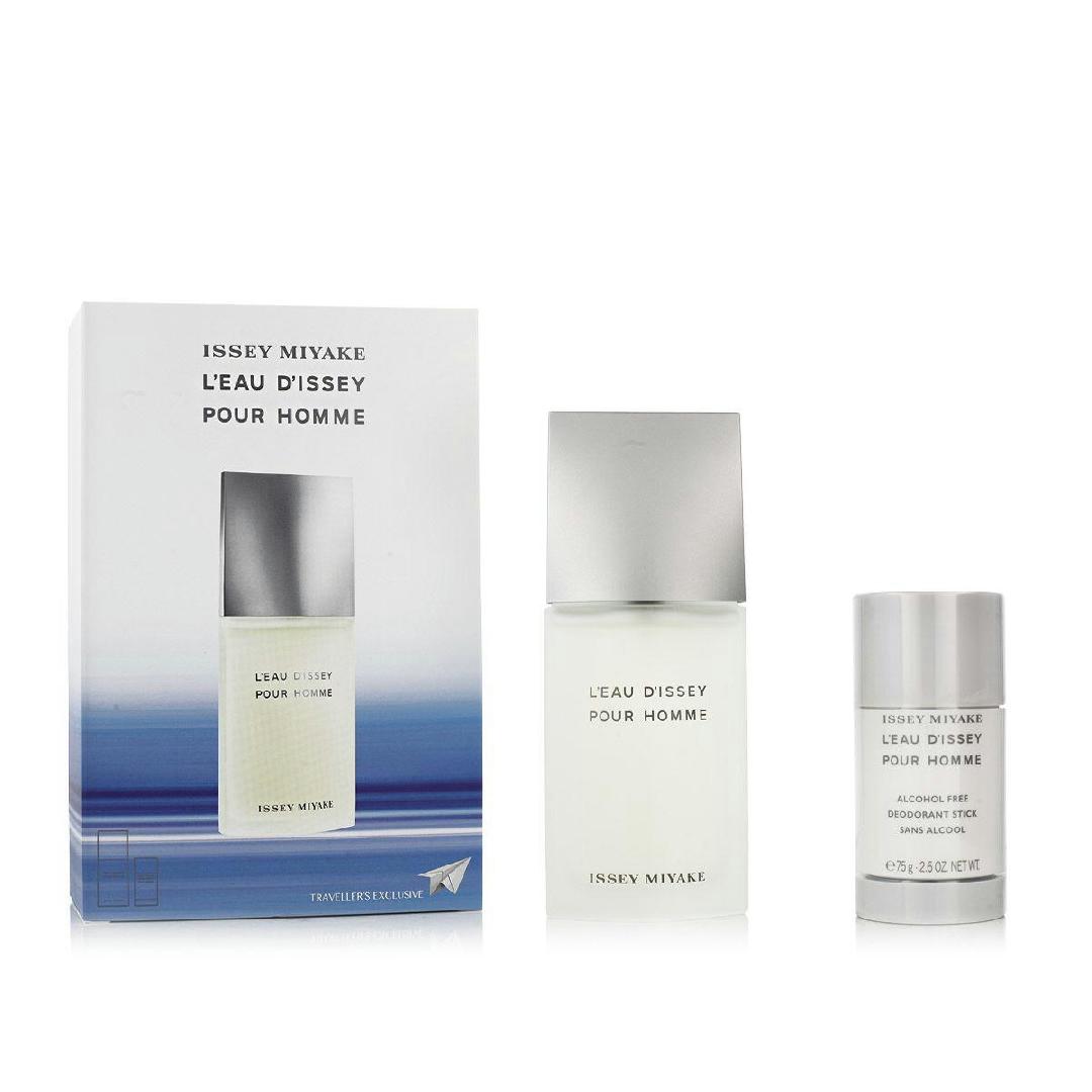 ISSEY MIYAKE    Transparent L'eau D'issey Pour Homme Gift Set (Eau De Toilette 75Ml + Deodorant Stick 75G) in Size 150ml, BrandAlley