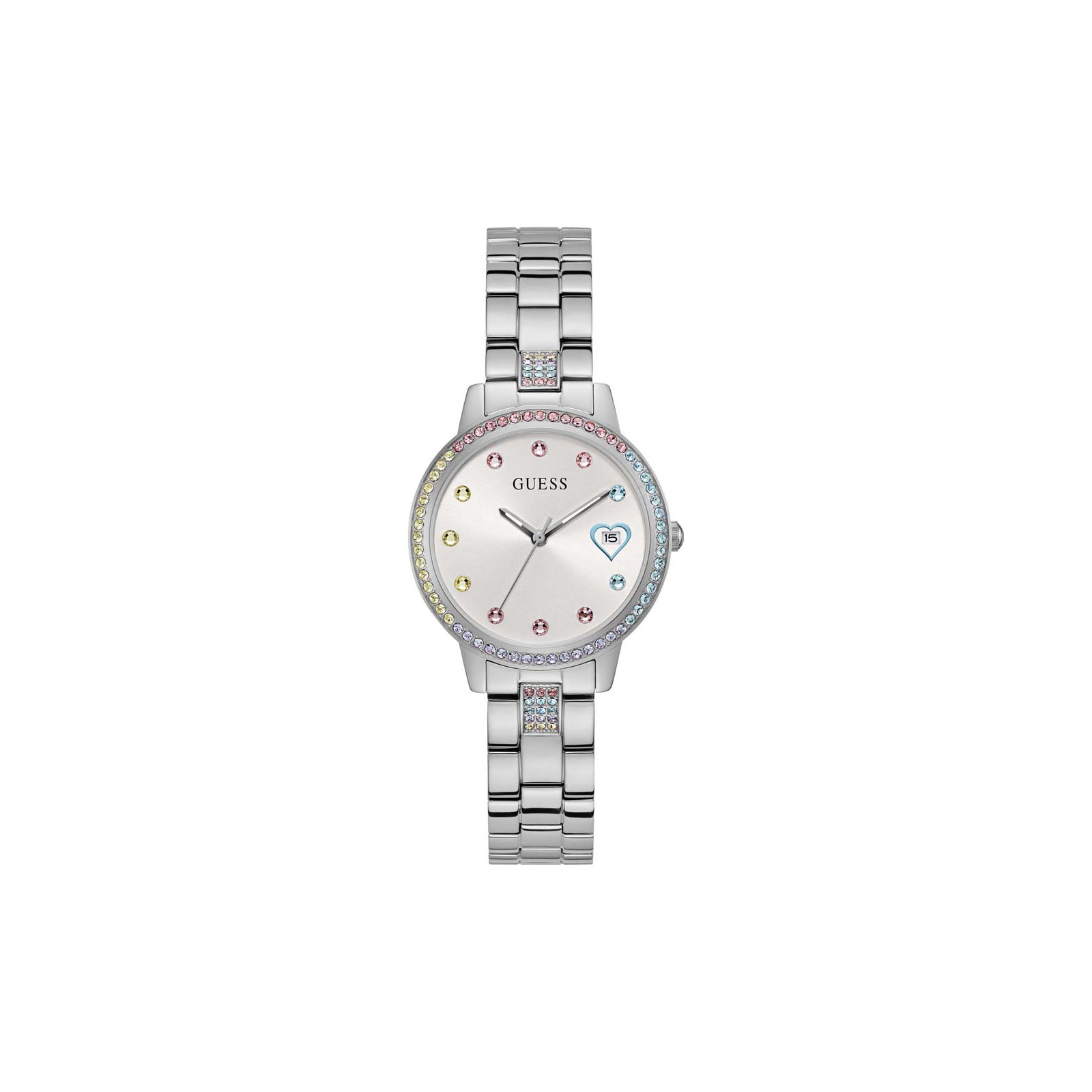 Guess Women's   Silver Gw0657l1 Three Of Hearts Watch , BrandAlley