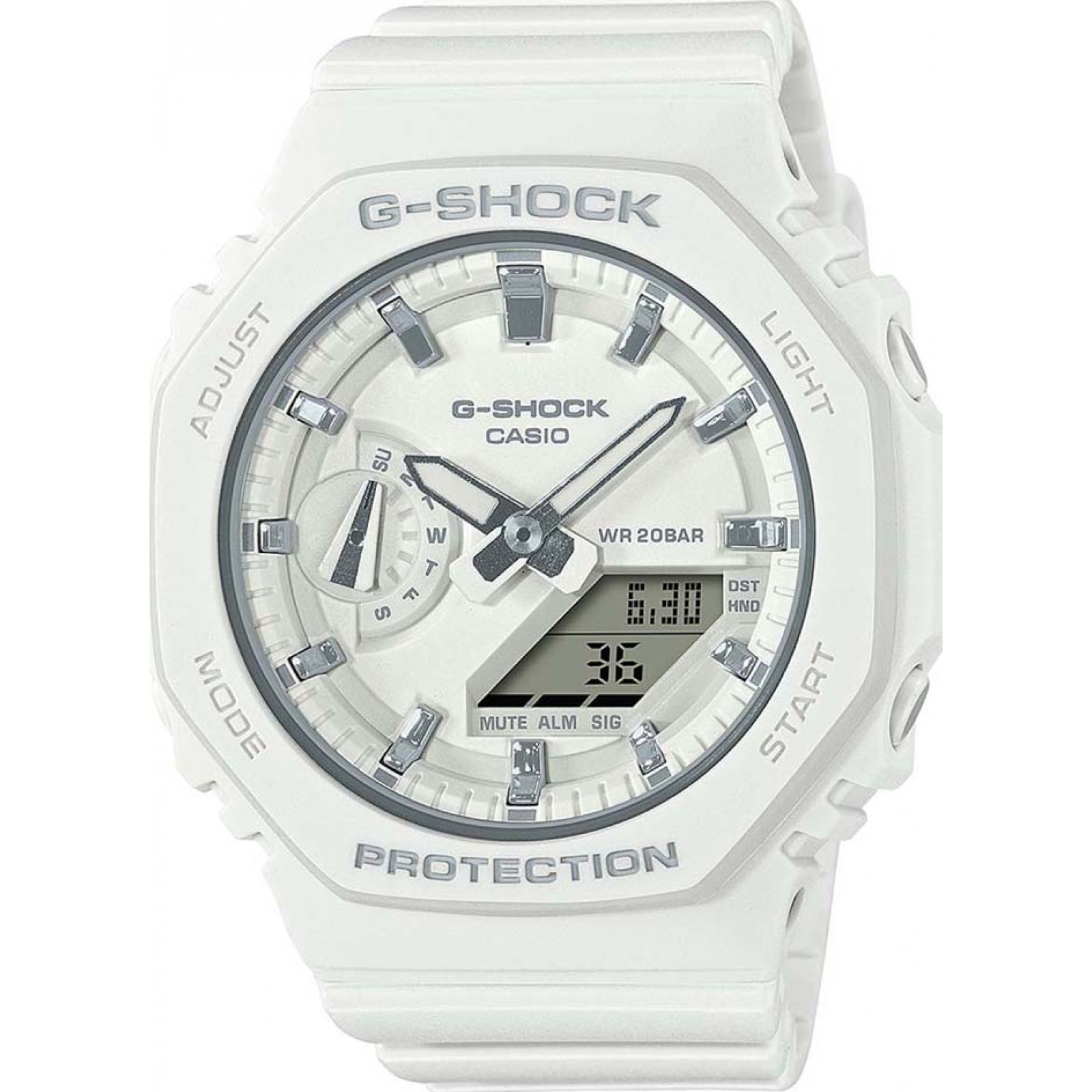 Casio Men's   White Gma-S2100-7Aer G-Shock Watch , BrandAlley