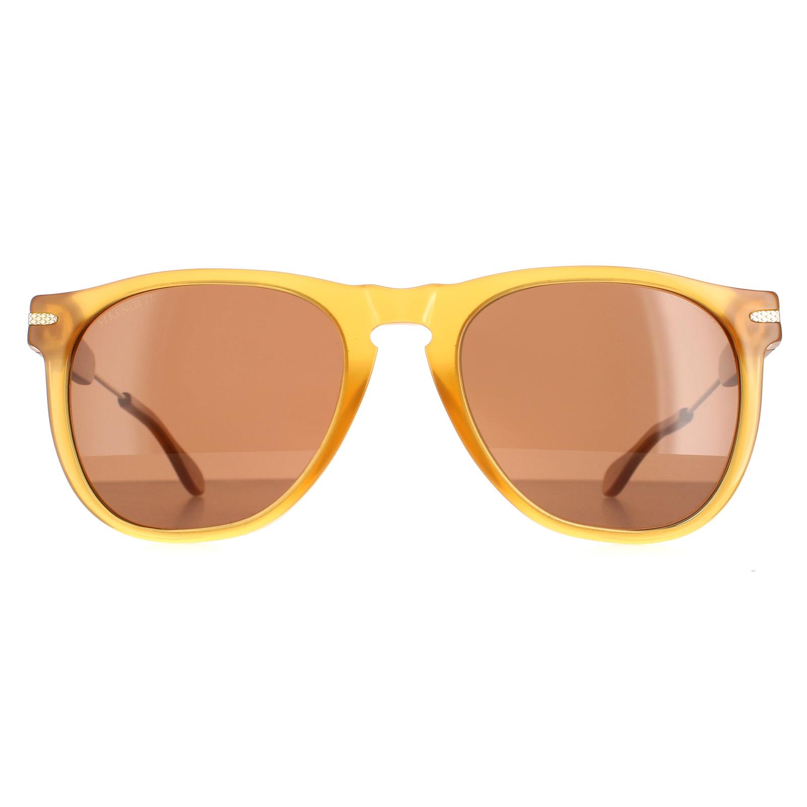 Serengeti Men's  Round Male Gold Brown Photochromic Amboy Sunglasses , BrandAlley
