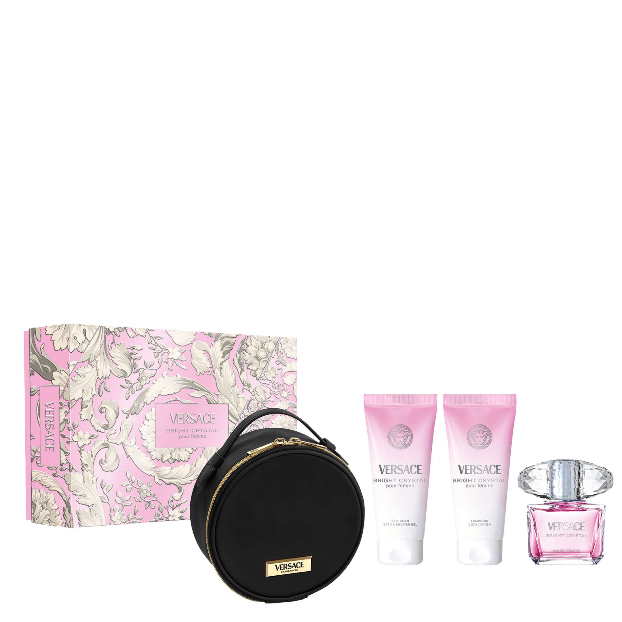 Versace    Transparent Bright Crystal Eau De Toilette Spray 90Ml Gift Set , BrandAlley