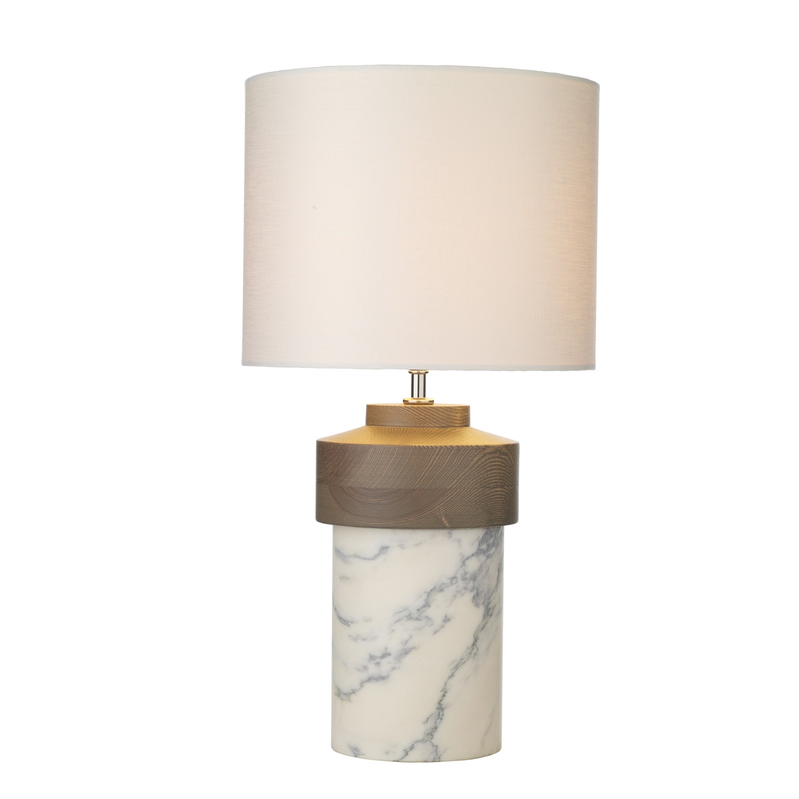 The Lighting Studio   Nomad Table Lamp Marble and Wood Base Only, BrandAlley