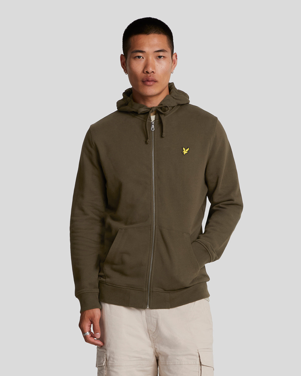 Lyle & Scott Men's   Green Zip Through Hoodie in Size XS, BrandAlley