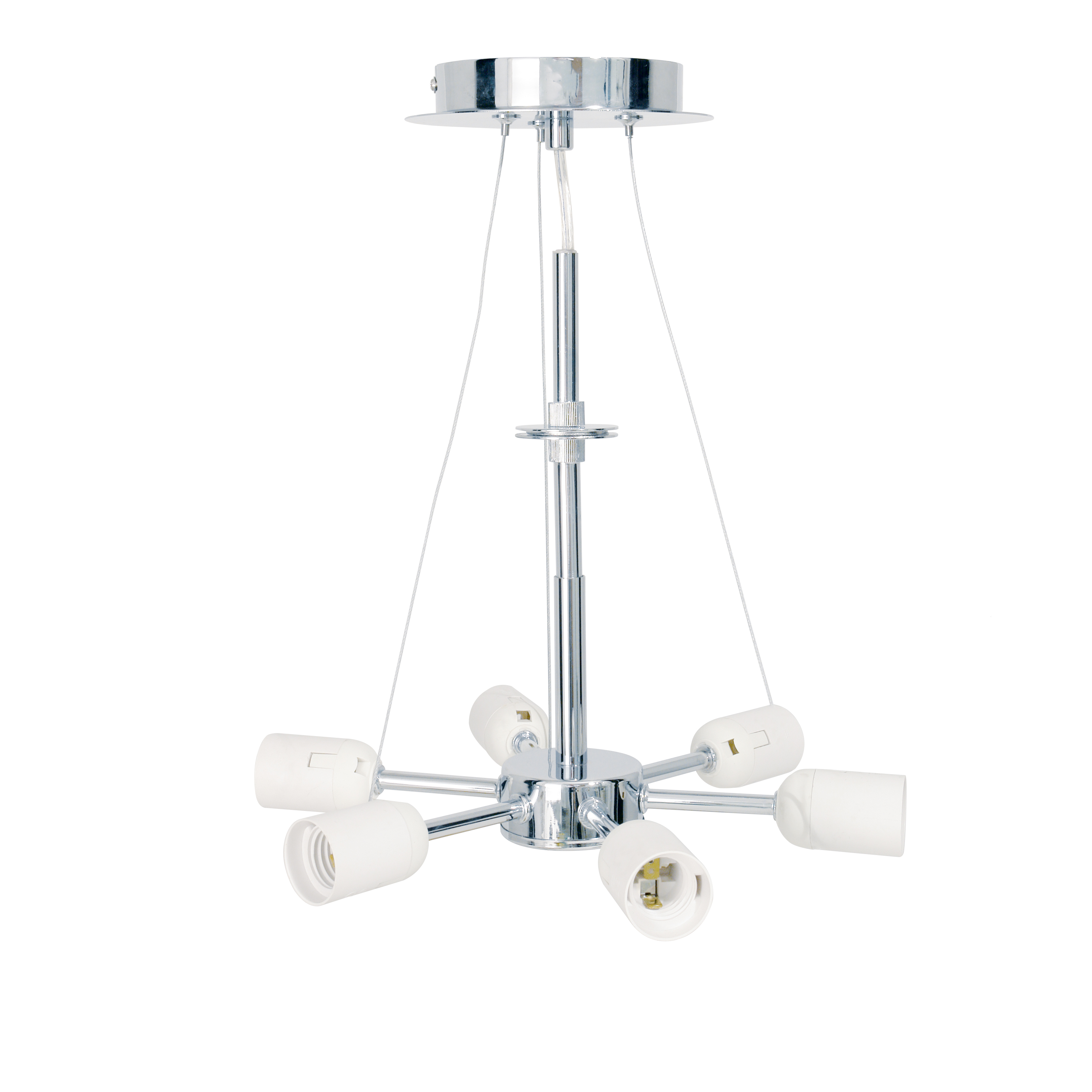 The Lighting Studio   6lt Shade Fitting Polished Chrome in Size 145, BrandAlley