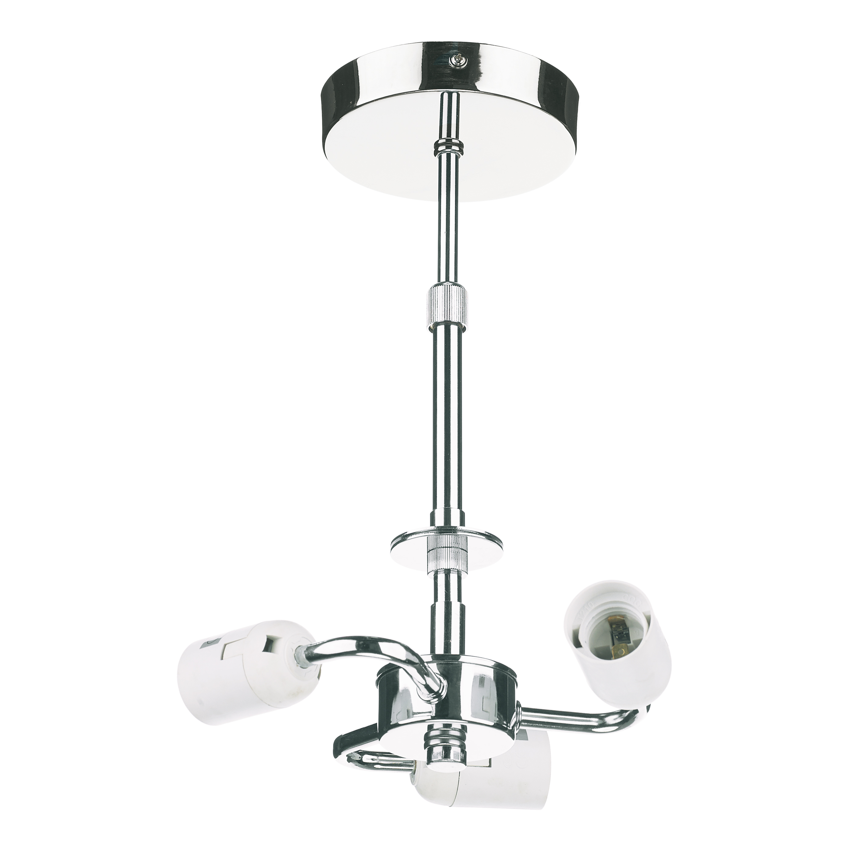 The Lighting Studio   3 Light Semi Flush Suspension Polished Chrome in Size 3, BrandAlley