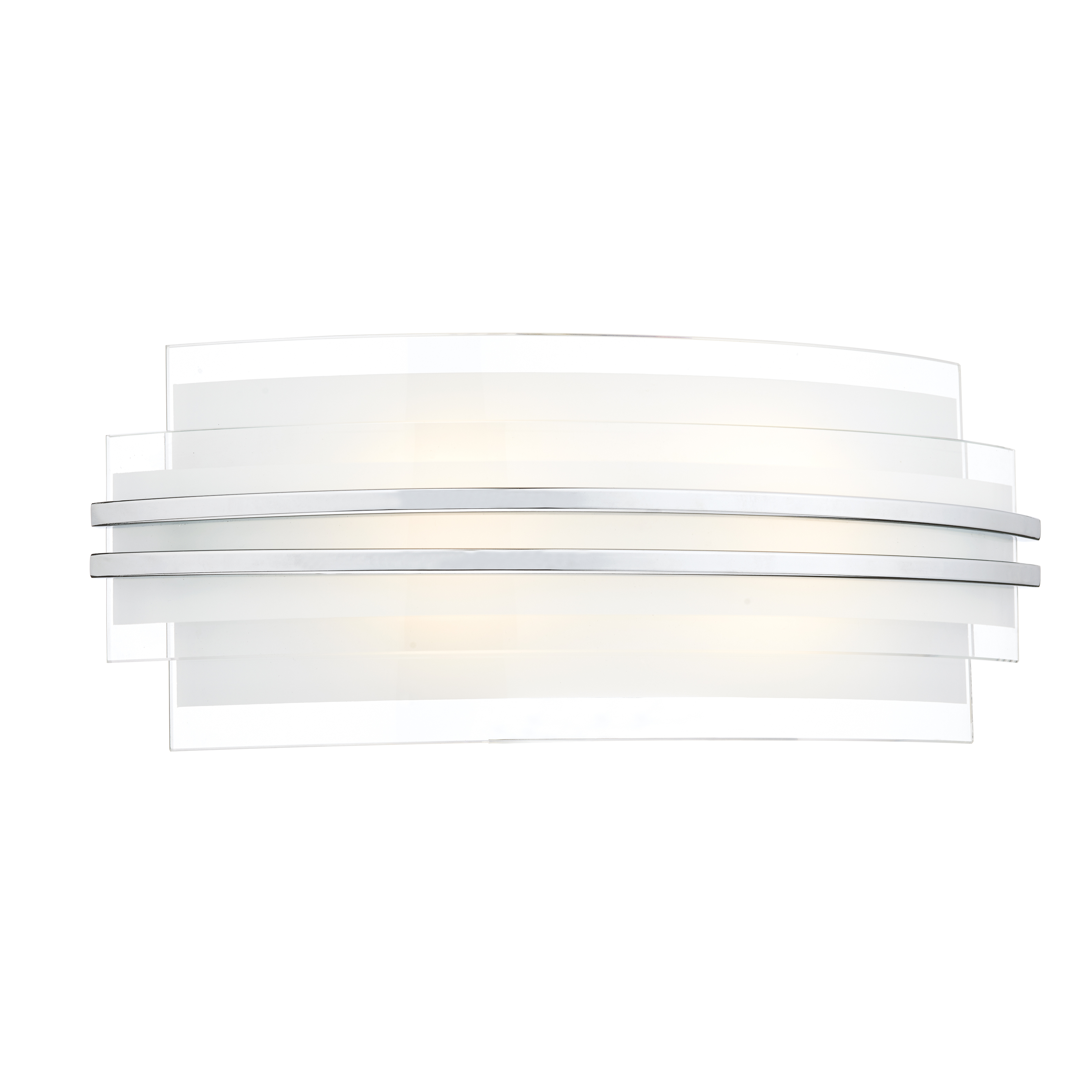 The Lighting Studio   Sector Large Wall Light Frosted Glass Polished Chrome LED in Size Large, BrandAlley