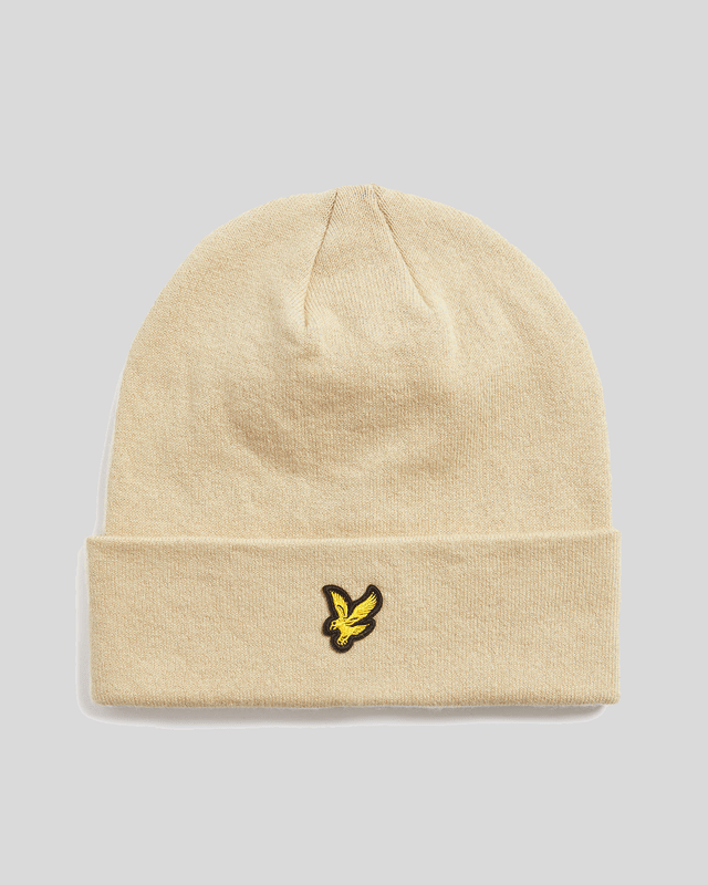Lyle & Scott Men's   Grey Merino Wool Blend Beanie , BrandAlley