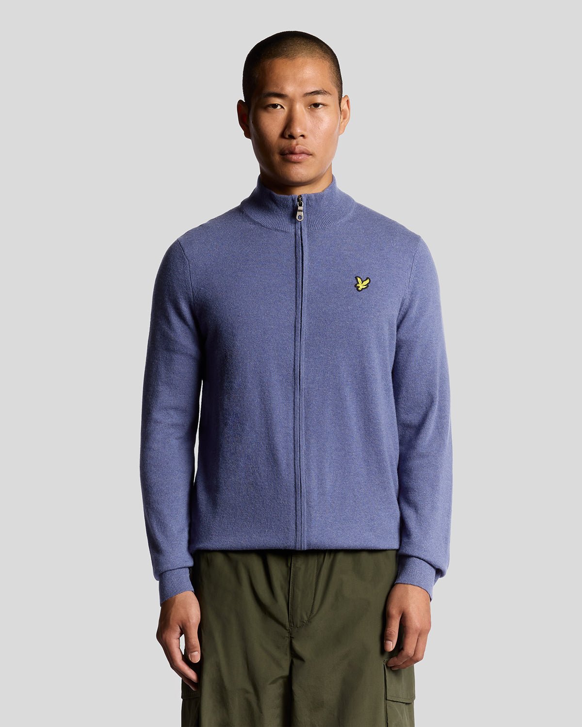 Lyle & Scott Men's  Lambswool Blend Zip Cardigan in Size XXL, BrandAlley