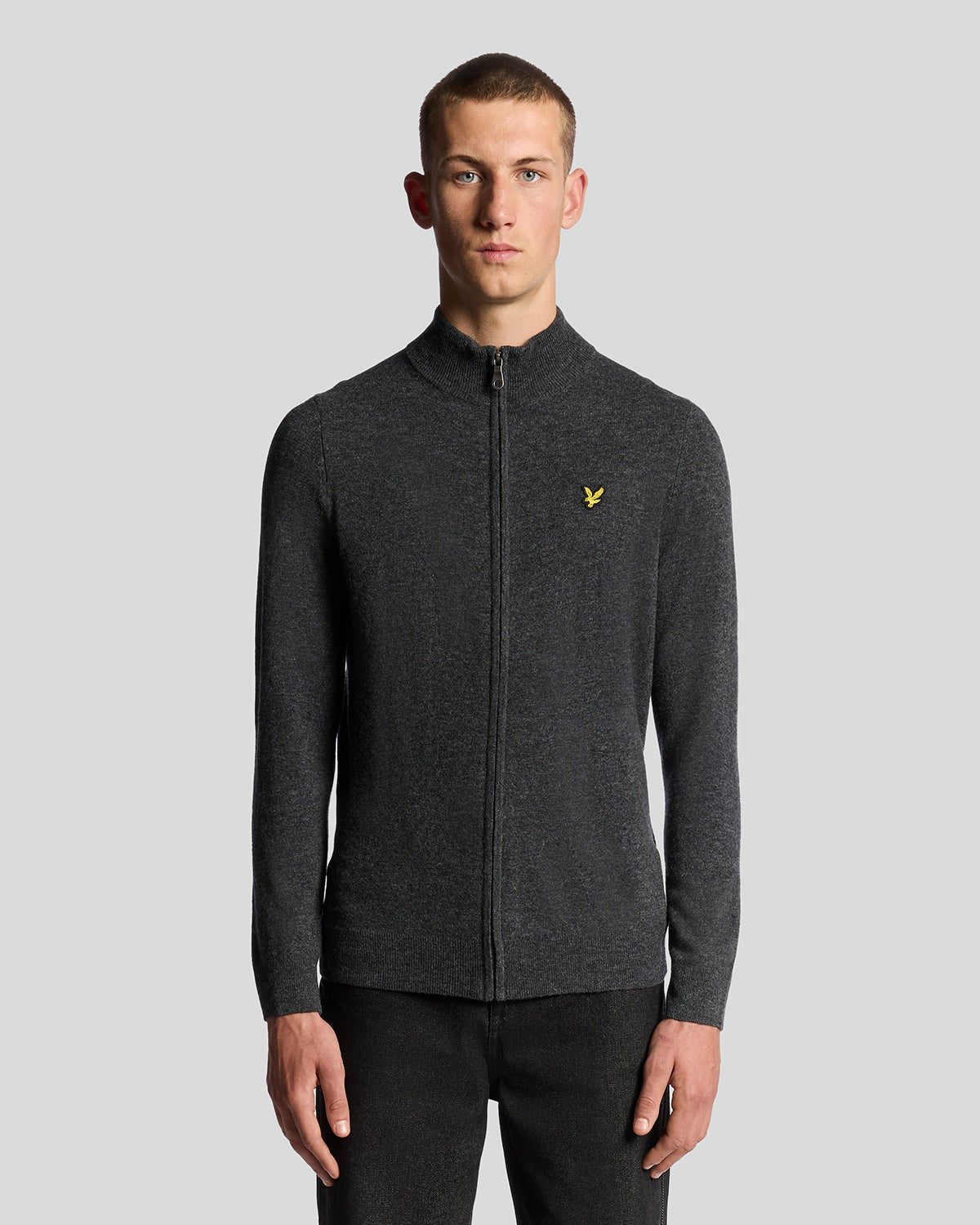 Lyle & Scott Men's  Lambswool Blend Zip Cardigan in Size L, BrandAlley
