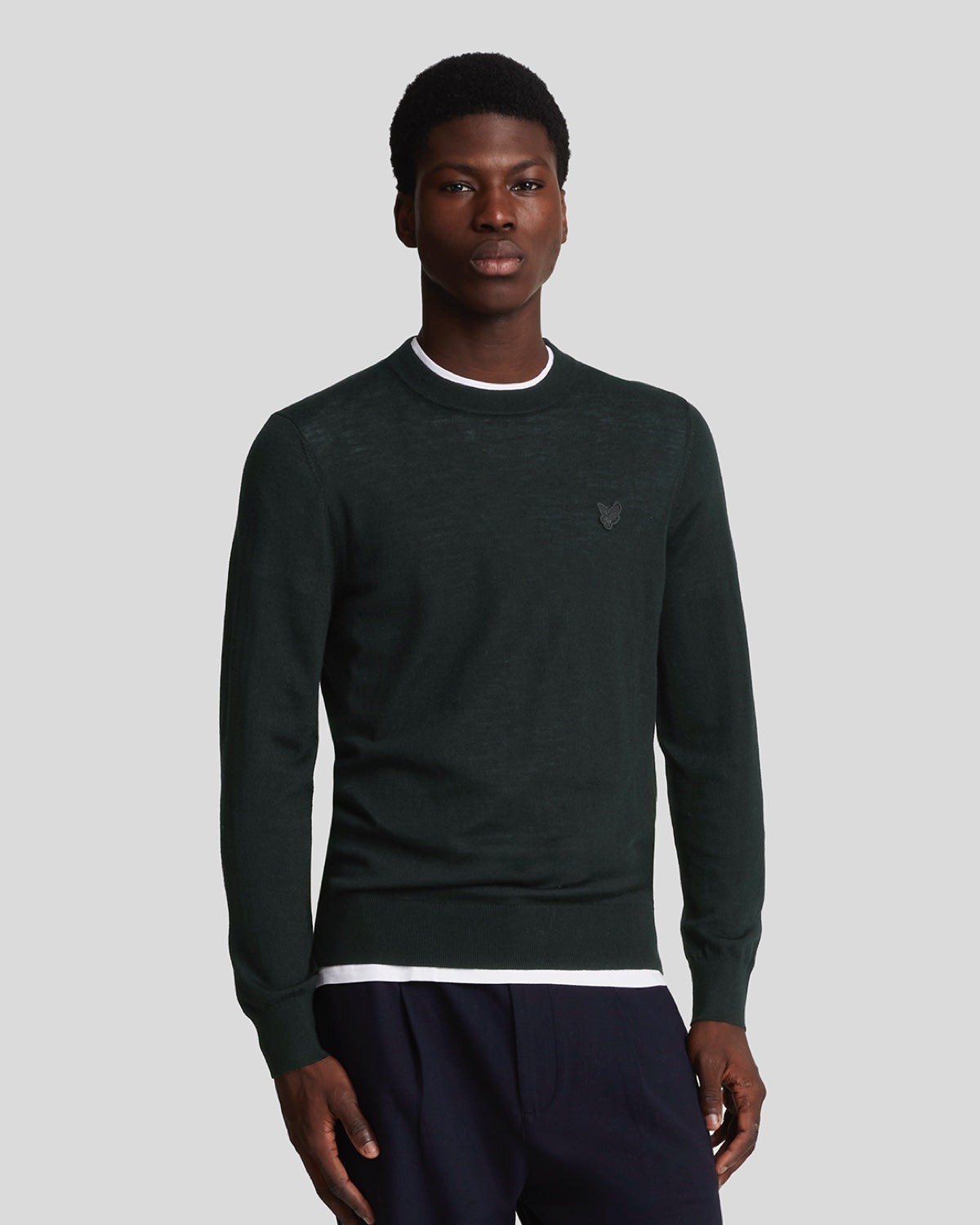 Lyle & Scott Men's  Merino Wool Crew Neck Jumper in Size XL, BrandAlley