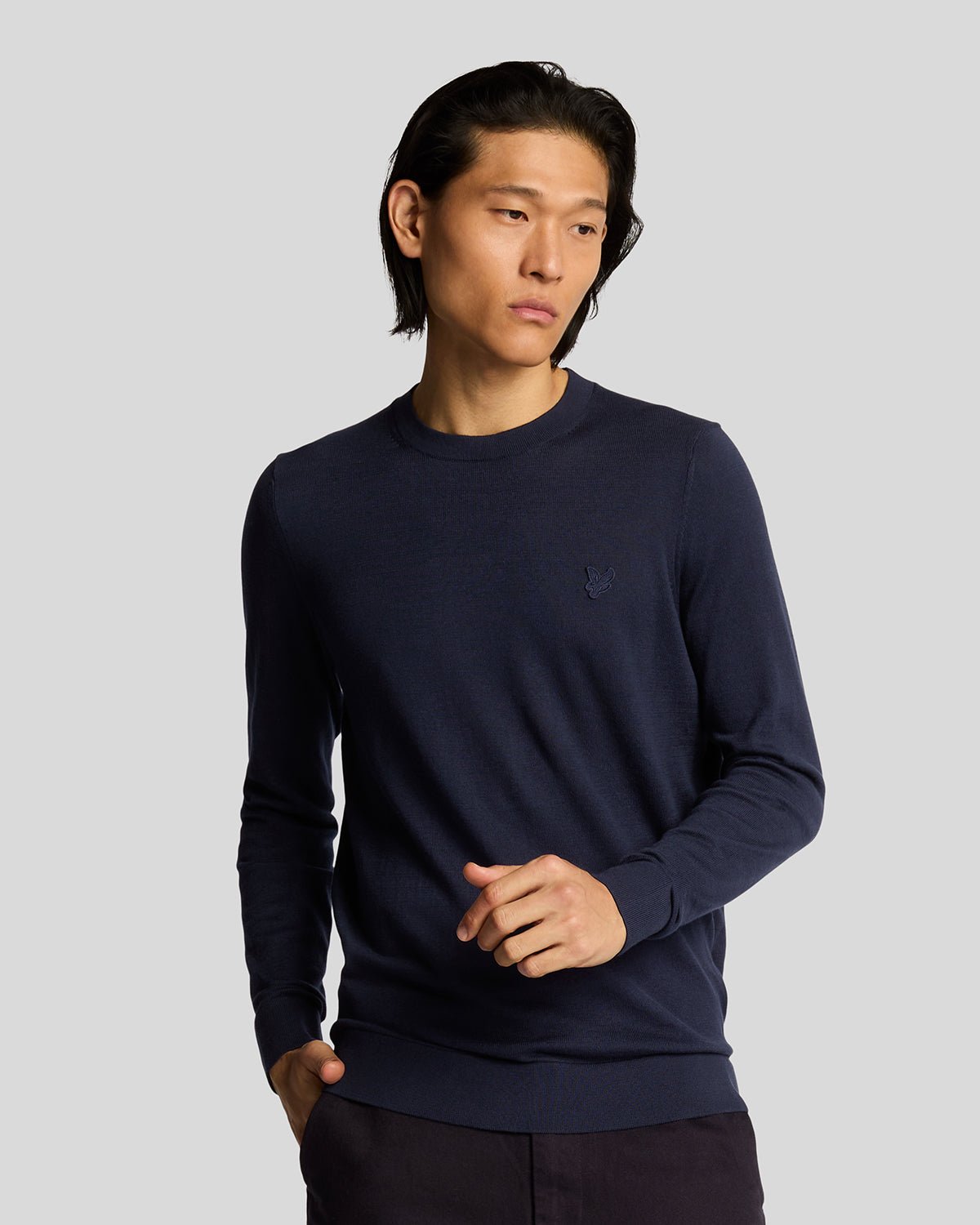 Lyle & Scott Men's  Superfine Cotton Crew Neck Jumper in Size XS, BrandAlley