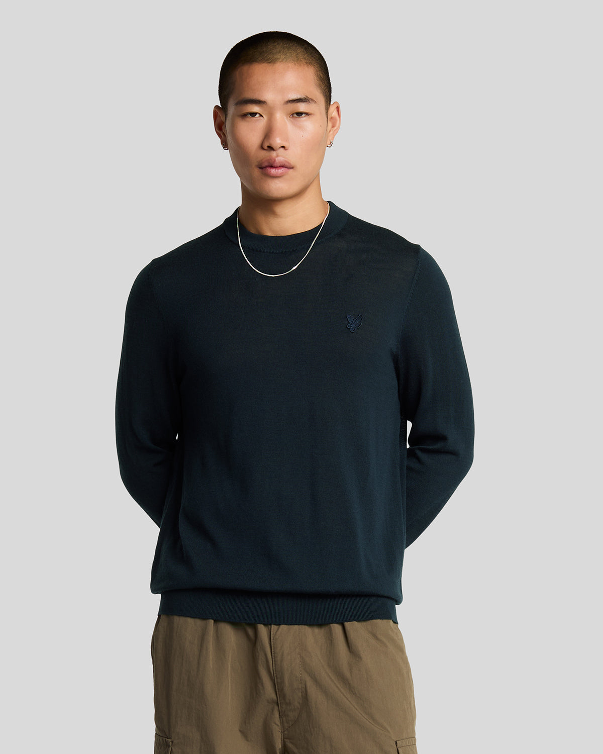 Lyle & Scott Men's  Merino Wool Crew Neck Jumper in Size XS, BrandAlley