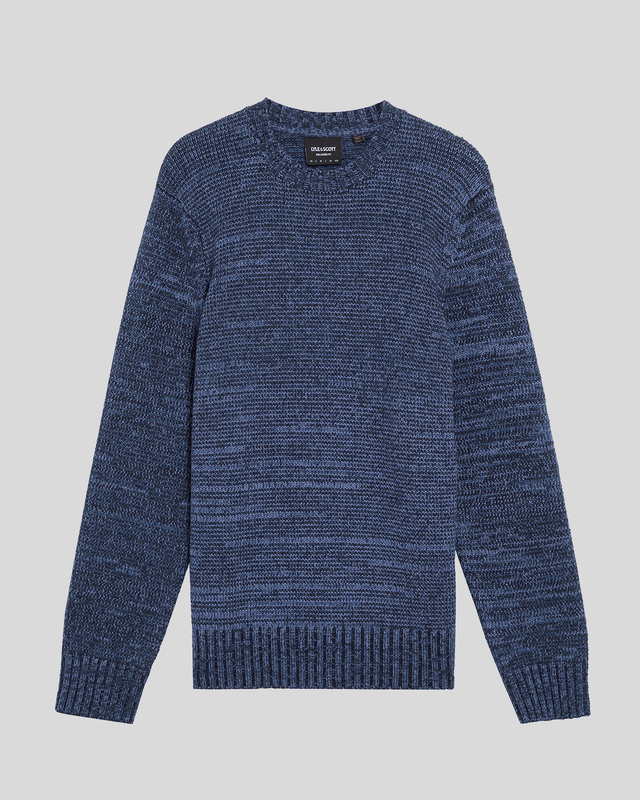 Lyle & Scott Men's  Knitted Marl Crew Neck Jumper in Size XS, BrandAlley