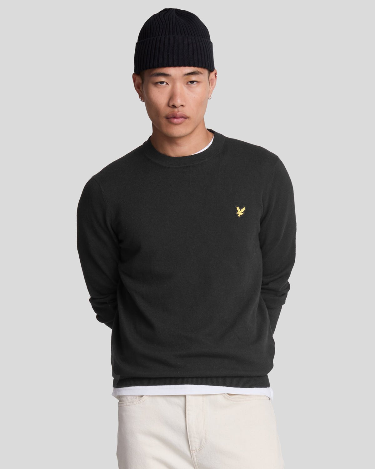 Lyle & Scott Men's  Cotton Merino Crew Neck Jumper in Size XS, BrandAlley