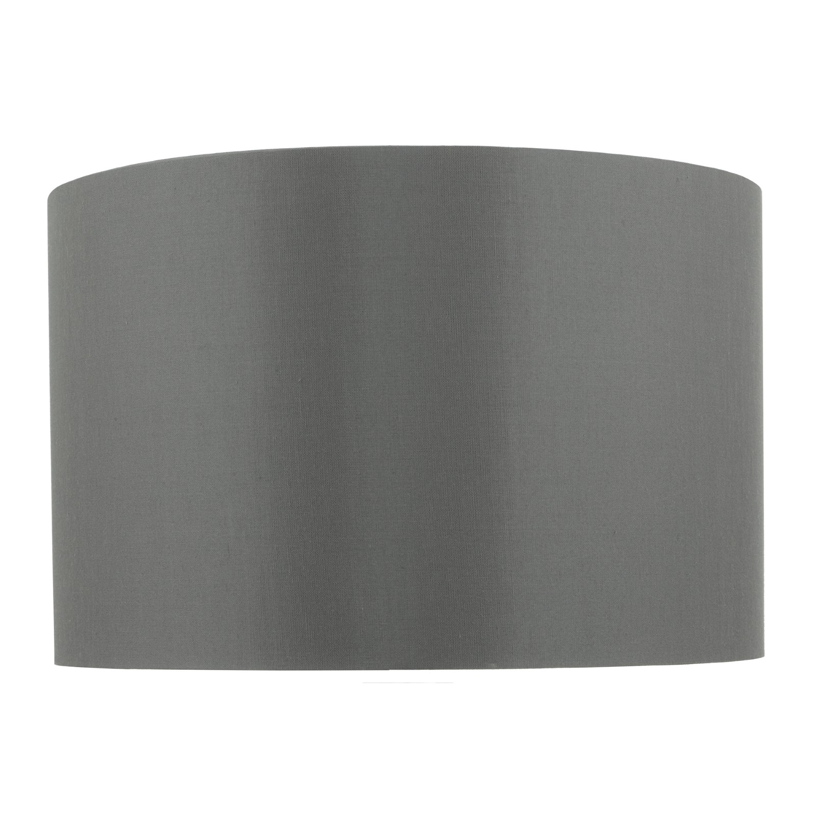 The Lighting Studio   Quinn Grey Faux Silk Drum Shade 30cm in Size 30cm, BrandAlley