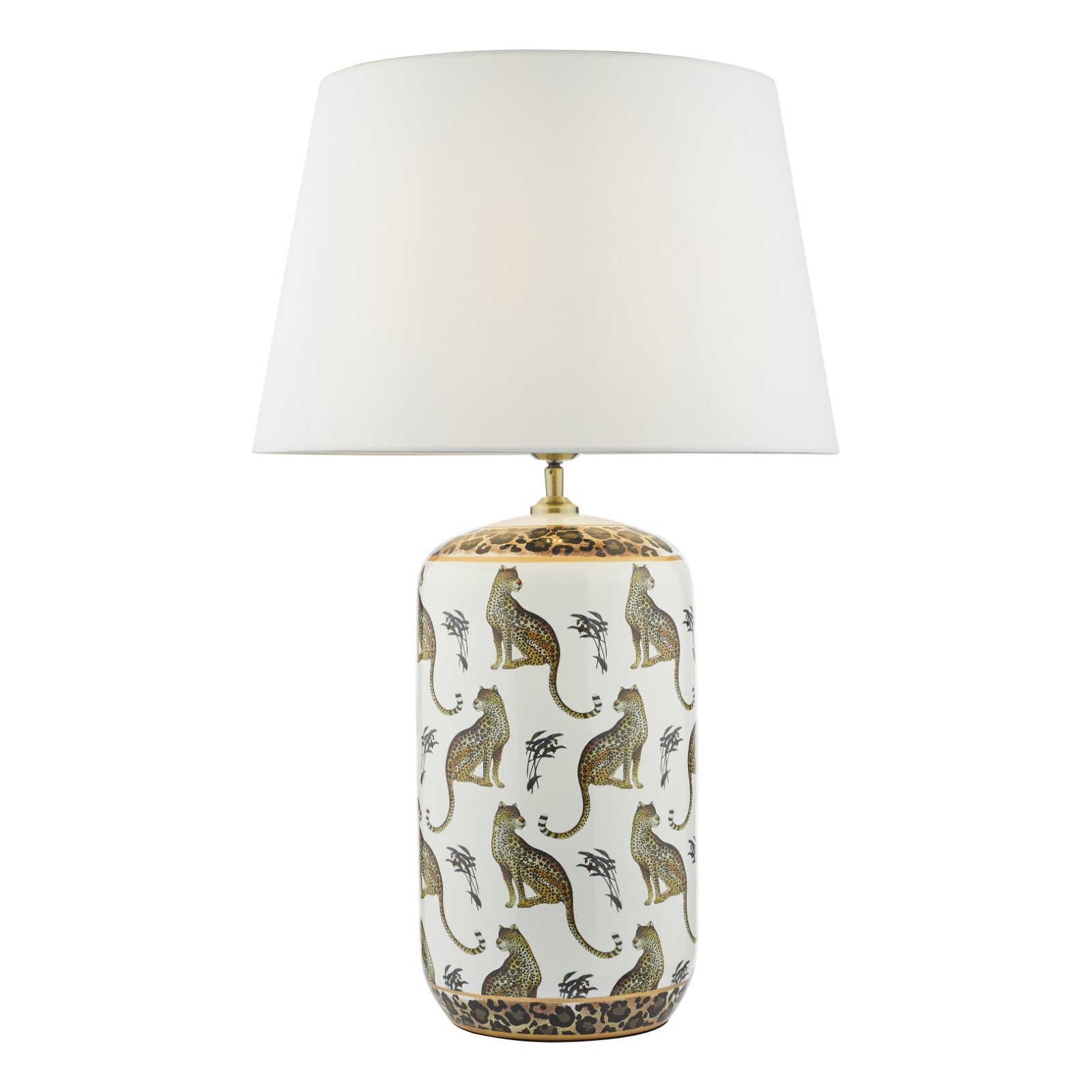 The Lighting Studio    White Tigris Ceramic Table Lamp Leopard Motif Base Only in Size Large, BrandAlley