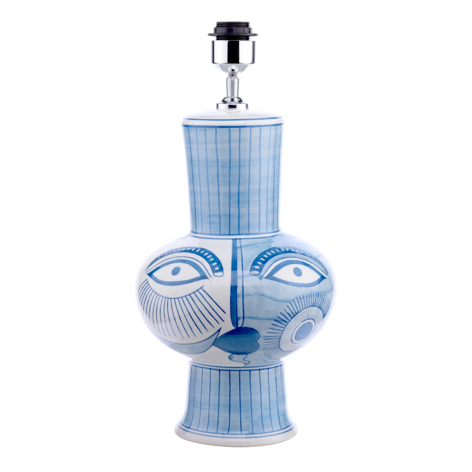 The Lighting Studio   Picasso Large Ceramic Table Lamp Blue & White Face Print Base Only in Size Large, BrandAlley
