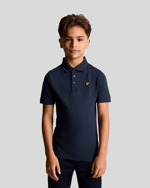 Lyle & Scott Boys   Navy Cotton Polo Shirt in Size 8/9 Years, BrandAlley