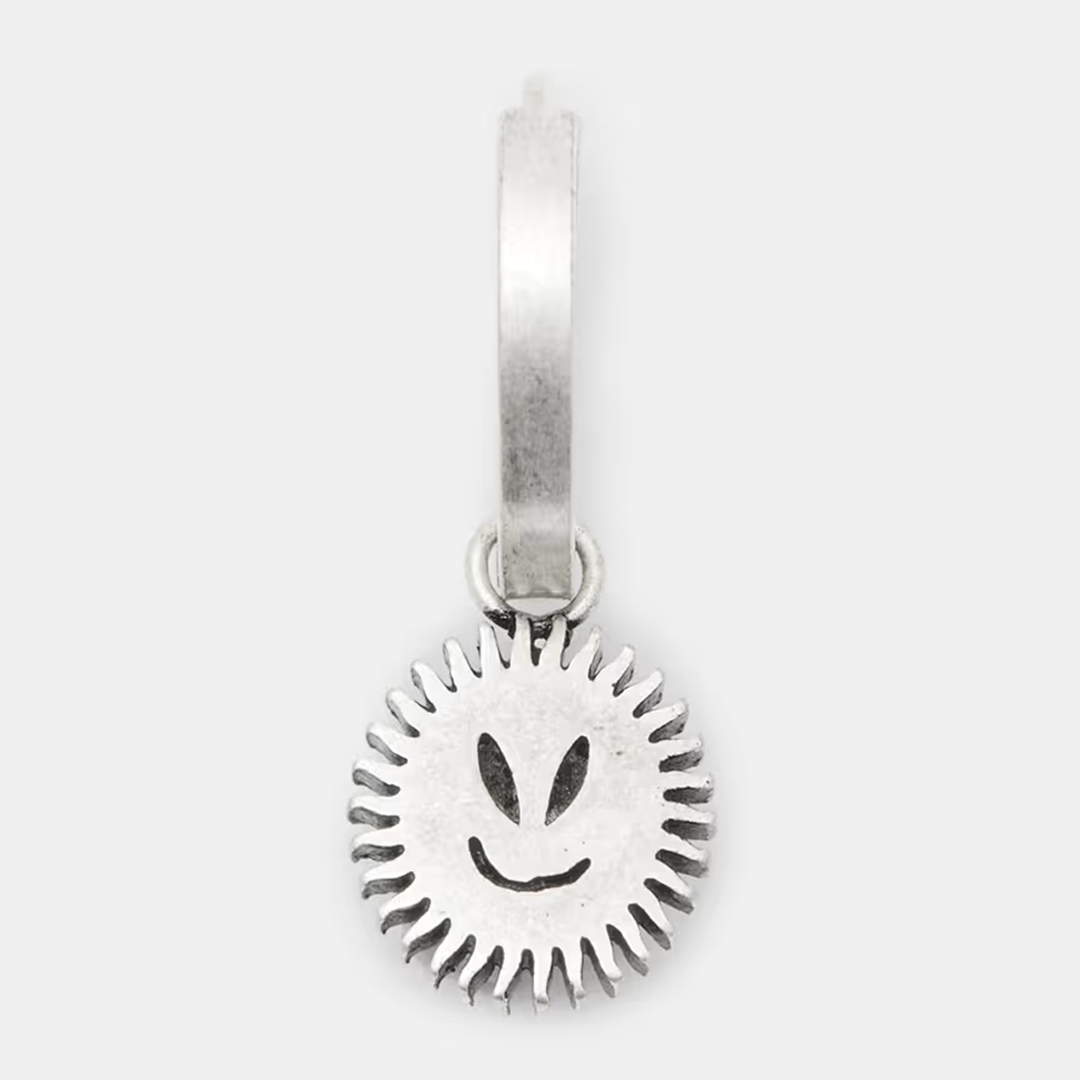 All Saints Men's   Silver Sunsmirk Hoop Earring , BrandAlley
