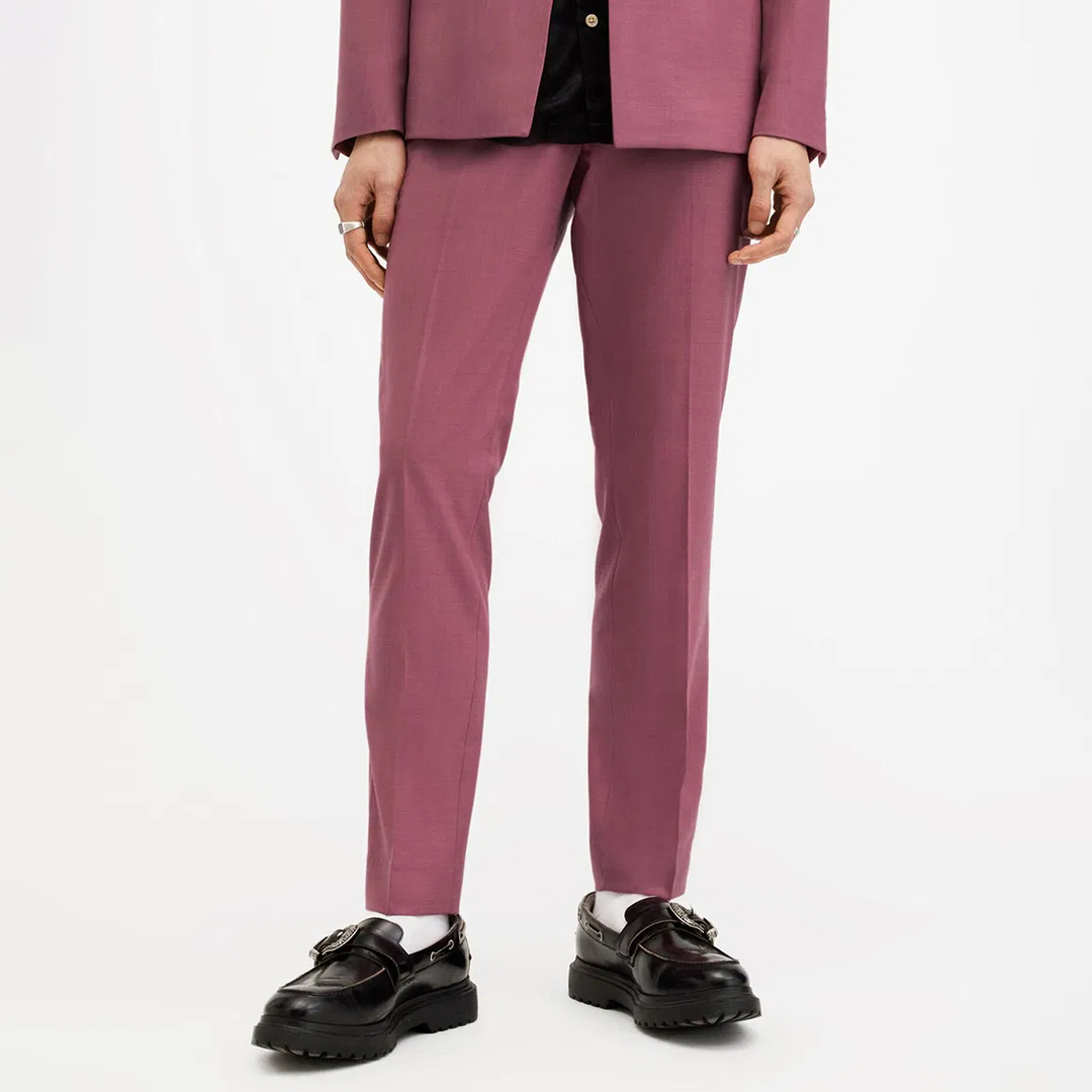 All Saints Men's  Pink Aura Tapered Trousers in Size 32, BrandAlley