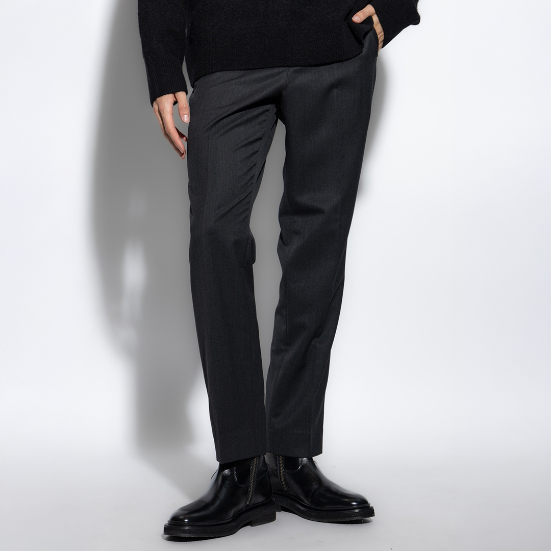 All Saints Men's   Grey Charcoal Blackwater Tailored Trousers in Size 32, BrandAlley