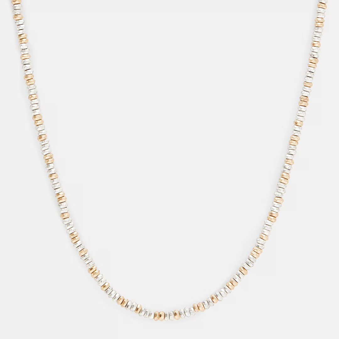 All Saints Women's   Gold Silver/ Hadley Bead Necklace , BrandAlley