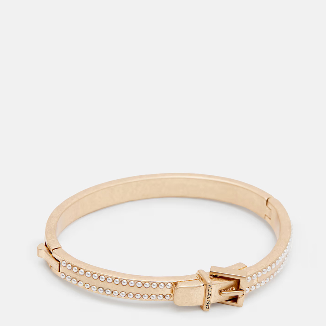All Saints Women's  Brass Brea Bead Buckle Bracelet , BrandAlley
