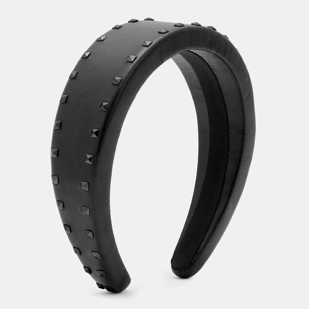 All Saints Women's  Black Maxie Stud Headband , BrandAlley