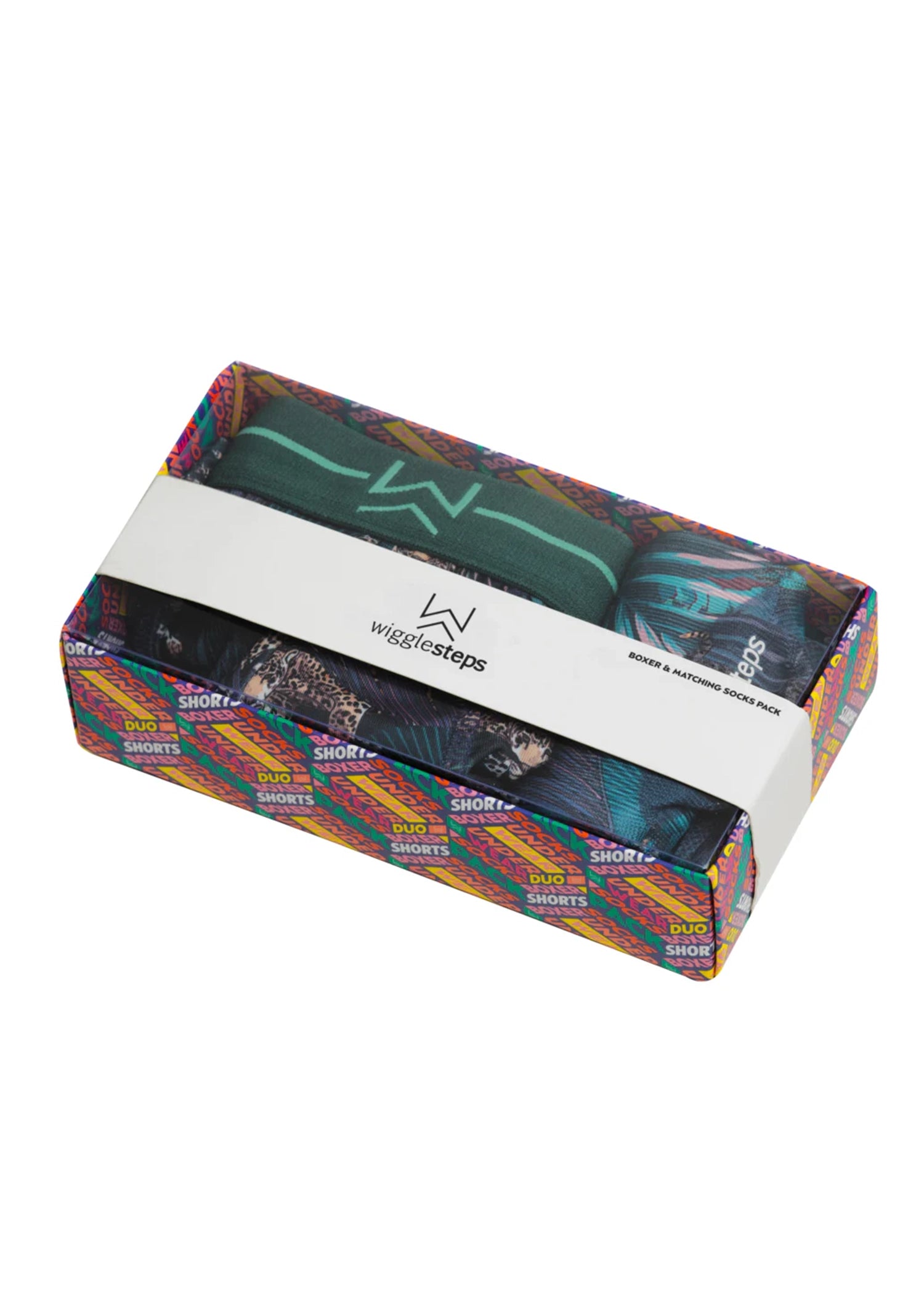 JEMSOX Jungle Themed Boxer and Socks gift pack - Size Medium
