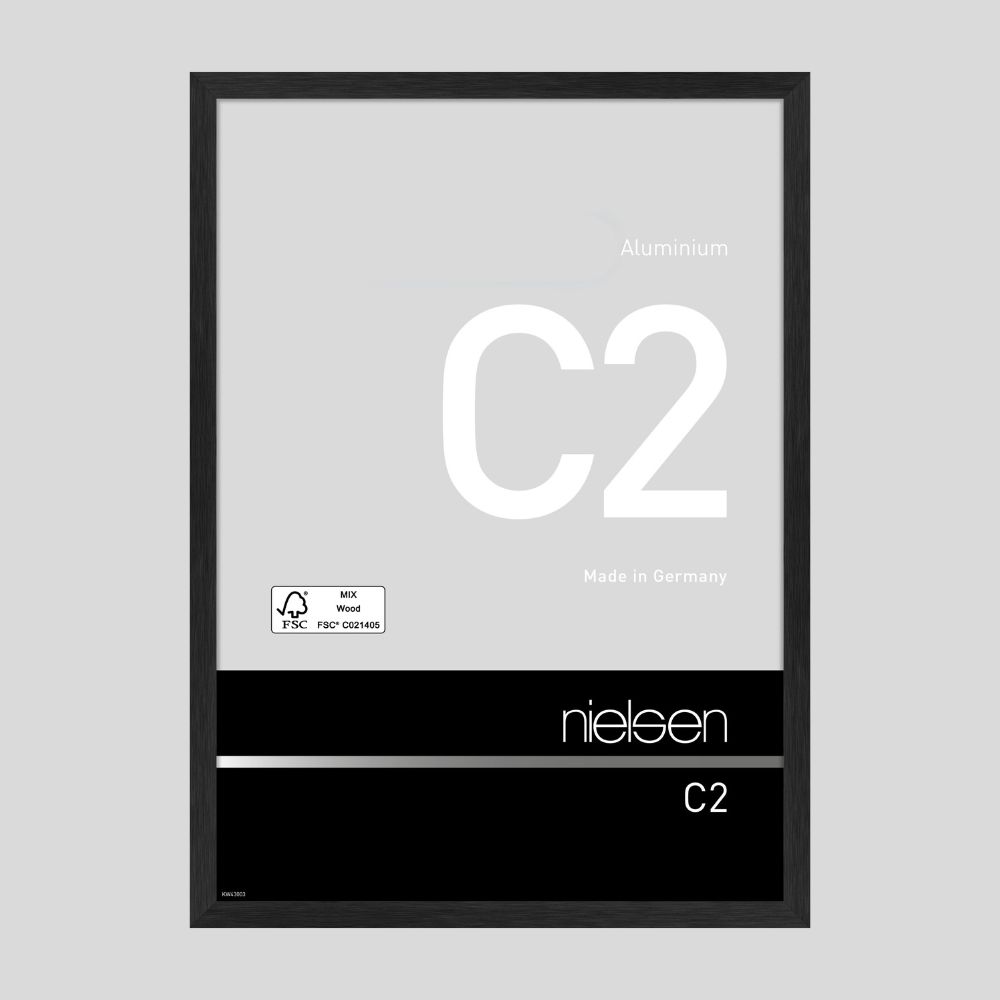 Nielsen Design   C2 Aluminium Picture Frame Brushed Black in Size A3, BrandAlley