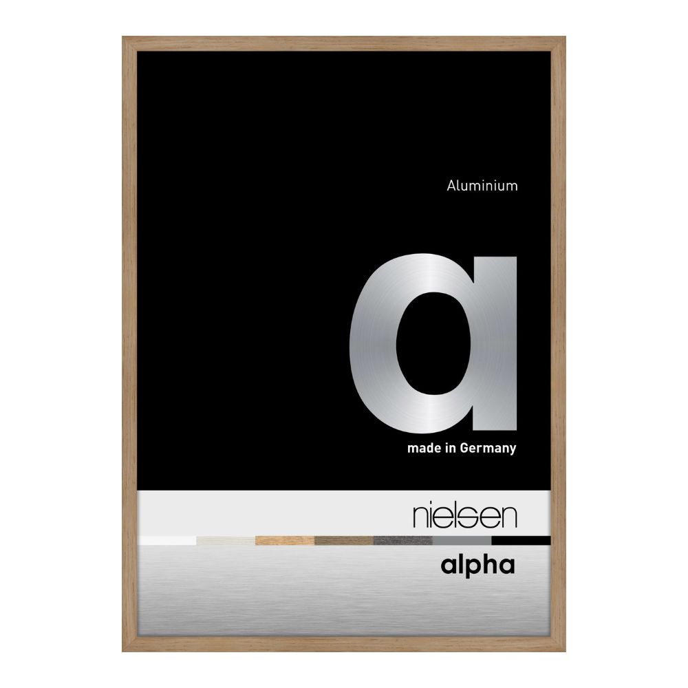 Nielsen Design   Alpha Aluminium Picture Frame Oak in Size 40x50cm, BrandAlley