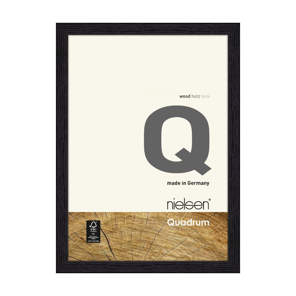 Nielsen Design    Black Quadrum Wooden Picture Frame Veneered in Size 30x40cm, BrandAlley