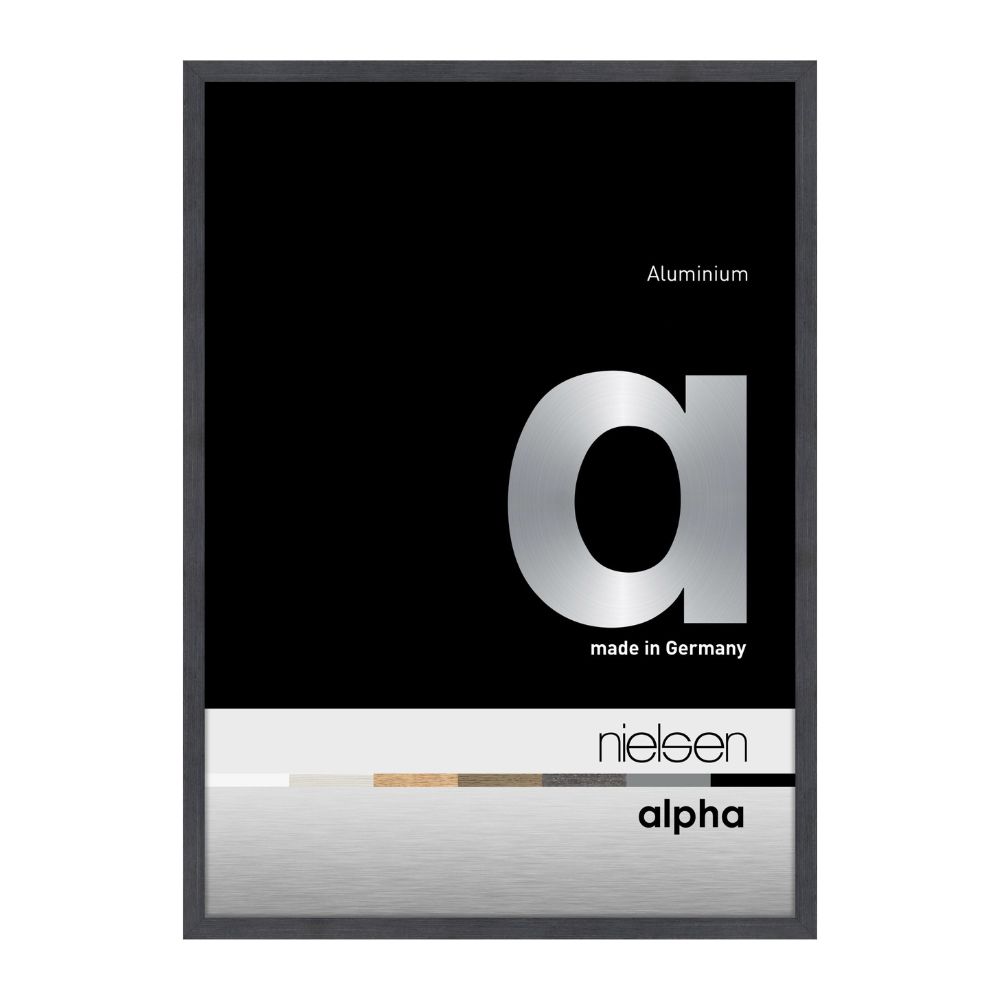 Nielsen Design   Alpha Aluminium Picture Frame Black Oak in Size 70x100cm, BrandAlley