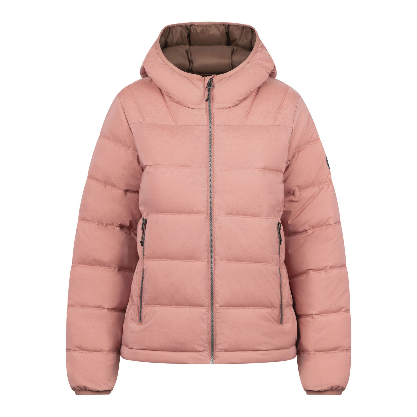 Trespass Women's   Beige Hooded Jacket Rollins Polyester Clay in Size S, BrandAlley