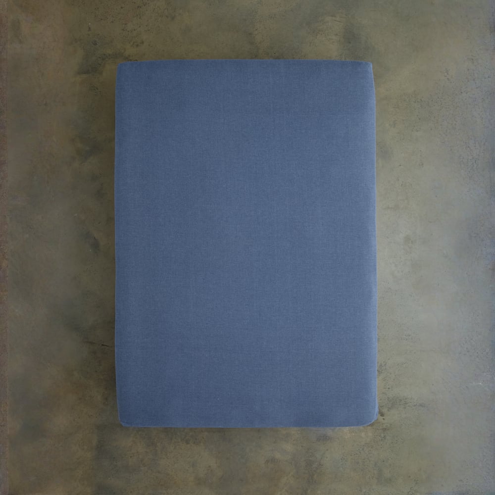 Deyongs   Southwick Fitted Sheet Blue in Size Double, BrandAlley