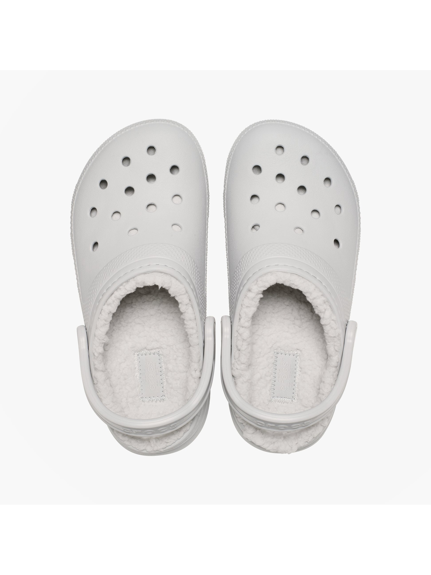 Crocs Men's  Grey Classic Lined Clogs in Size 8, BrandAlley