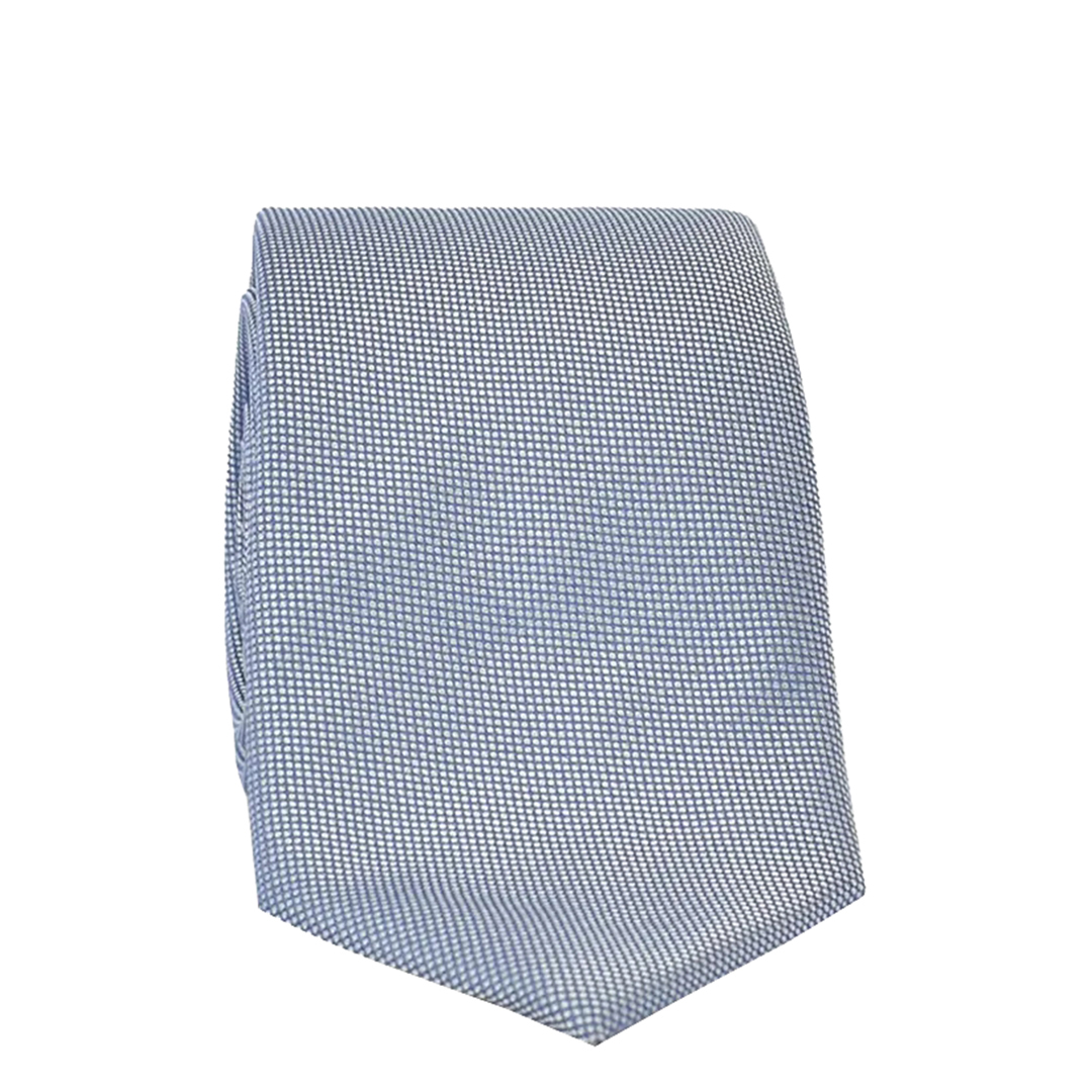 BOSS Men's  Light Blue Textured Silk Blend Tie , BrandAlley