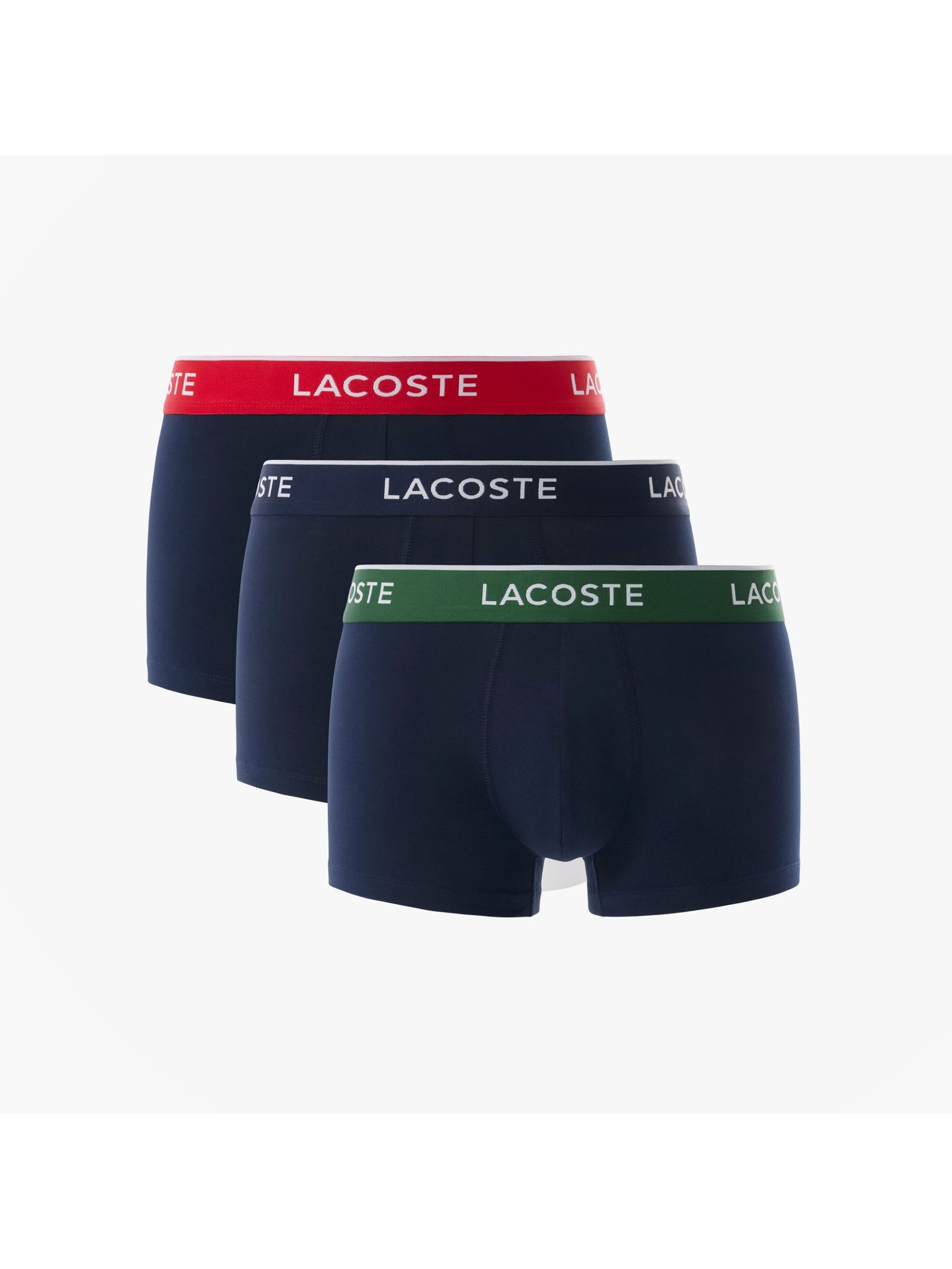 Lacoste Men's   Coloured 3 Pack Trunks in Size L, BrandAlley