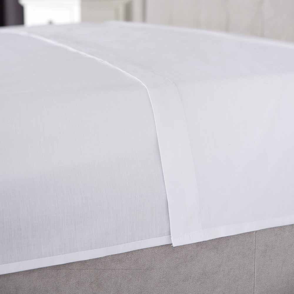 Belledorm   Bamboo Flat Sheet Superking White in Size Superking, BrandAlley