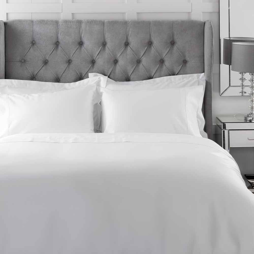 Belledorm    White Bamboo Duvet Cover Superking in Size Superking, BrandAlley
