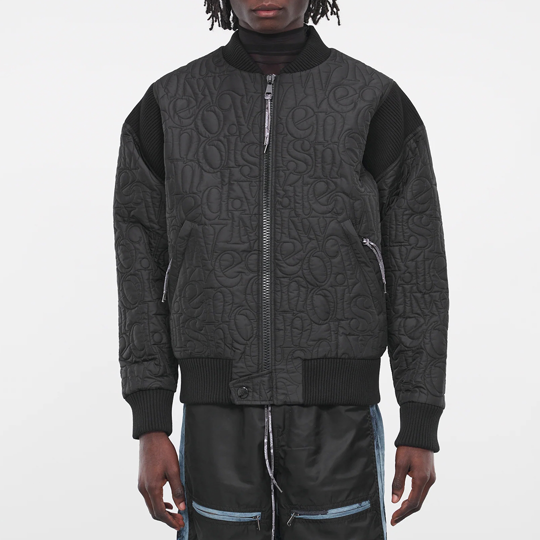 Vivienne Westwood Men's  Black Stripped Cyclist Bomber Jacket in Size M, BrandAlley