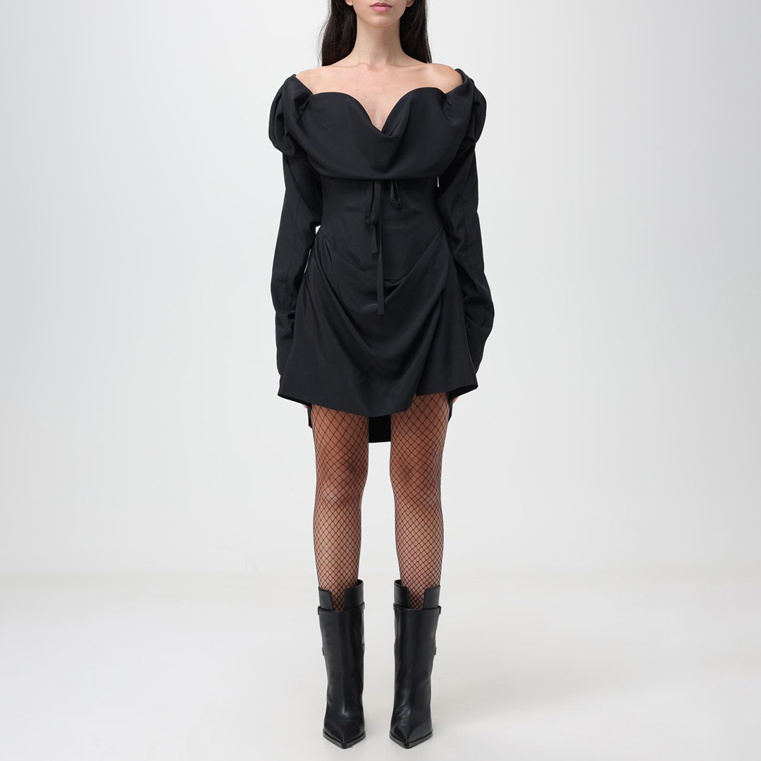 Vivienne Westwood Women's   Black Iwona Corset Mini Dress in Size 8, BrandAlley