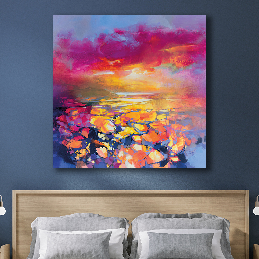 Scott Naismith   'Red Hope' Canvas 85x85cm , BrandAlley